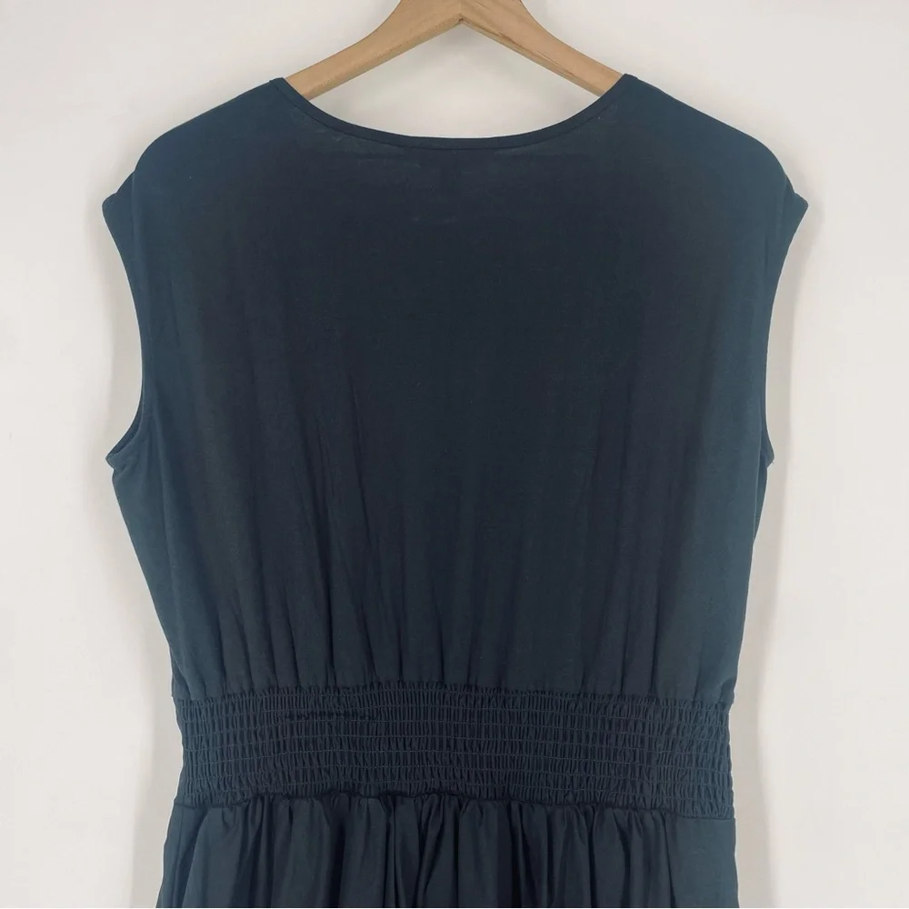 Banana Republic Black Notch-Neck Maxi Dress - Picture 4 of 10